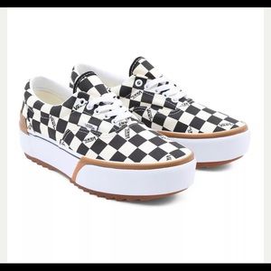 VANS CHECKERBOARD ERA STACKED SHOES